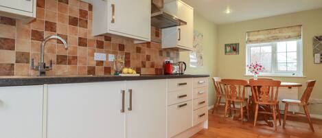 Fridge, dishwasher, electric kettle, toaster
