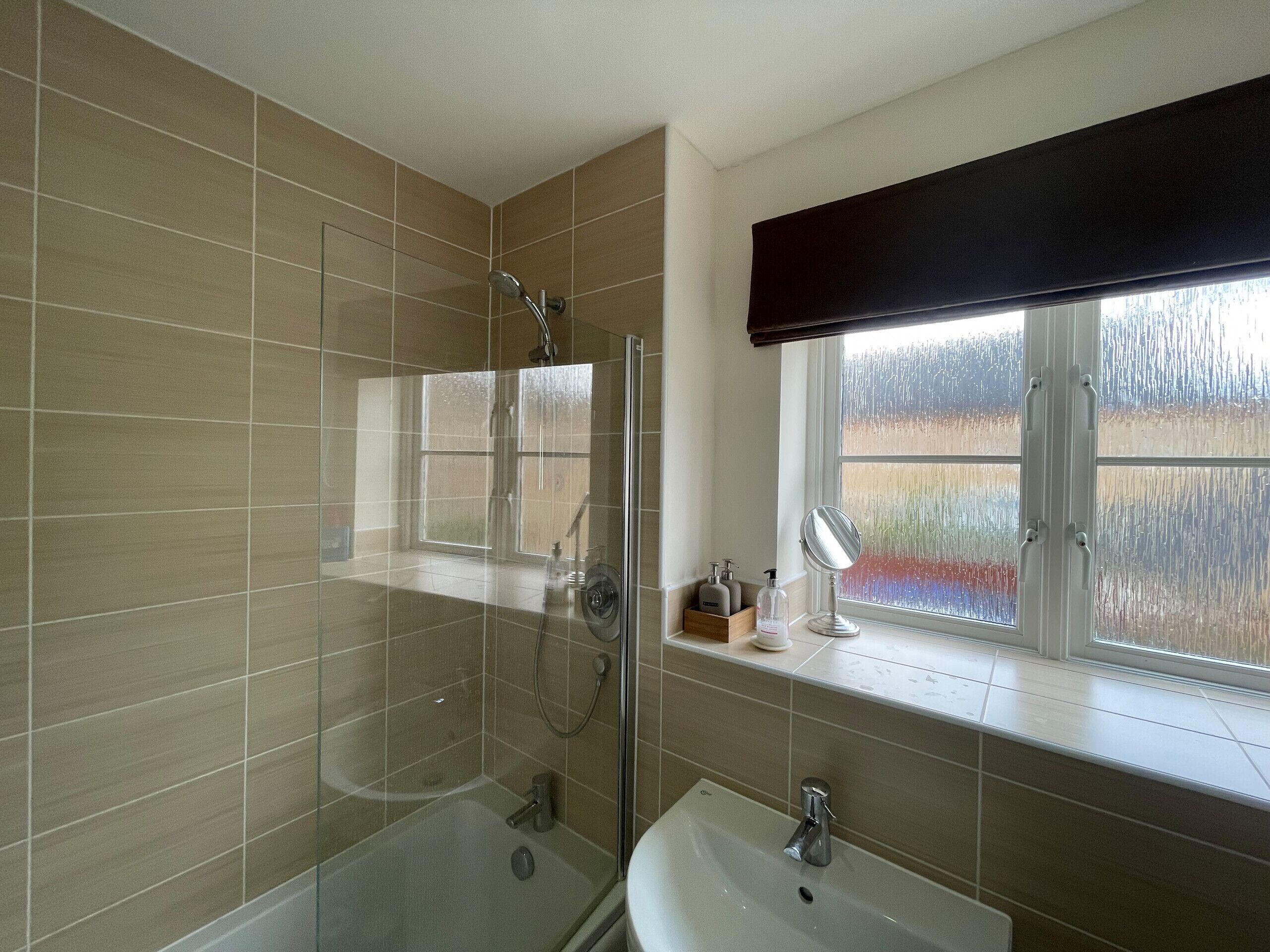 Shower, hair dryer