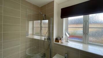Shower, hair dryer