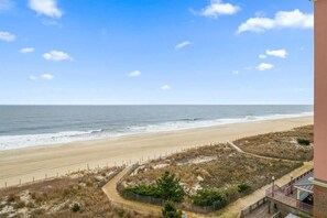 On the beach - Two Bedroom Beachfront End Unit Condo with Pool. (Ocean City)