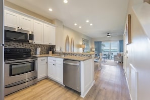 Fridge, microwave, oven, stovetop - Ocean-View 2BR/2BA Conch Villa 5047: Village at Hawks Cay Villas (Duck Key)