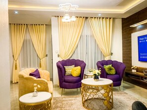 Executive Room | Living area | Flat-screen TV, stereo - Alexandria Court Lekki (Lekki)