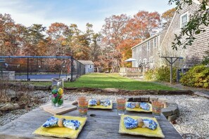 Outdoor dining - Wow! Private Pool, Game Room, and Fire Pit! (Brewster)