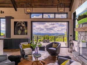 Interior - Bucks and Bunnies at Eagles Nest - new, luxury with huge views, hot tub (Elk Park)