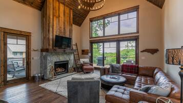 TV, fireplace, video games