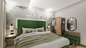 Superior tweepersoonskamer | Een bureau, verduisterende gordijnen, gratis wifi, beddengoed