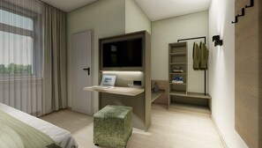 Standard-Doppelzimmer | Schreibtisch, Verdunkelungsvorhänge, kostenloses WLAN, Bettwäsche