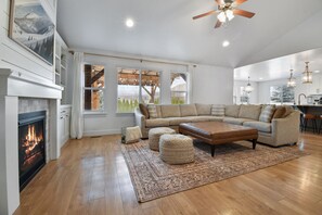 TV, fireplace, table tennis, books - Family groups, hot tub, sleeps 16, 6br4ba, firepit (Heber City)