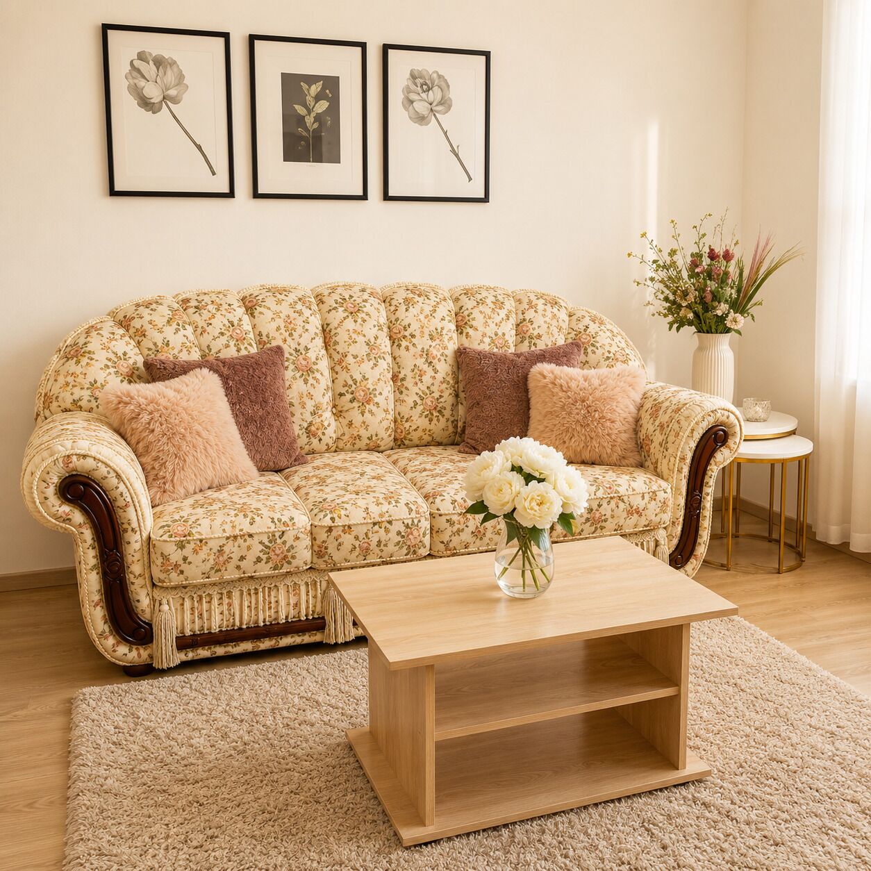 Classic Apartment | Living area | 116-cm LCD TV with cable channels