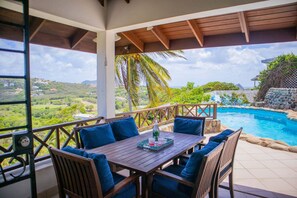 Villa, 1 Bedroom | Outdoor dining - Hilltop 1-bed Villa With Great Views Out To Sea - Villa Cadasse 1 Bedroom Villa by RedAwning (Gros Islet)