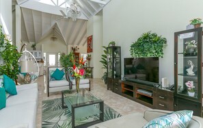 Villa, 5 Bedrooms | Living area - Beautiful 5-bed Villa With Views And Pool - Decaj 5 Bedroom Villa by RedAwning (Gros Islet)