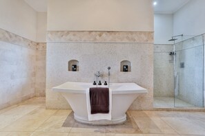 Villa, 4 Bedrooms | Bathroom | Towels - Cayman Villa - Contemporary 4 bedroom Villa with Stunning Ocean Views 4 Villa by RedAwning (Gros Islet)