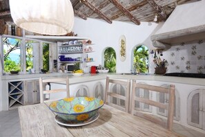 Villa, 2 Bedrooms | Private kitchen | Fridge, oven, coffee/tea maker, toaster