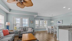 Condo, 3 Bedrooms | Living area | Smart TV - Slack Tide 3 Bedroom Condo by RedAwning (Atlantic Beach)