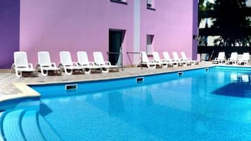 Lägenhet - 1 sovrum - terrass | Pool | Utomhuspool