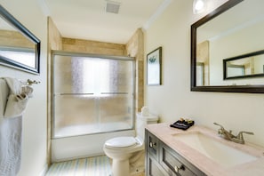House (4 Bedrooms) | Interior - Pool w/ Waterfall: Colorful Cape Coral Gem! (Cape Coral)