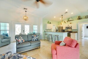 Interior - Pool w/ Waterfall: Colorful Cape Coral Gem! (Cape Coral)