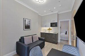 One Bedroom Apartment with Sofa Bed | Bügeleisen/Bügelbrett, kostenloses WLAN, Bettwäsche