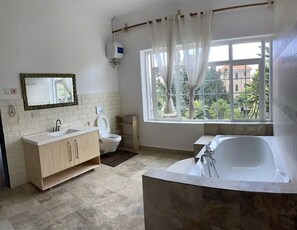 Shower, hair dryer, towels, soap - Power homes uganda (Kampala)