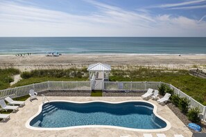 A heated pool - Bill Fish, Oceanfront House in Emerald Isle, NC! (Emerald Isle)