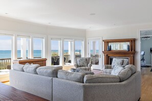 TV, video games, DVD player, stereo - Bliss By The Beach, Oceanfront House in Emerald Isle, NC! (Emerald Isle)