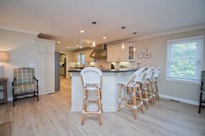 Fridge, microwave, oven, dishwasher - Blue Crab Retreat, Almost Oceanfront House in Emerald Isle, NC! (Emerald Isle)