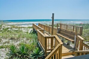Property grounds - Blue Heron East, Oceanfront Duplex in Emerald Isle, NC! (Emerald Isle)