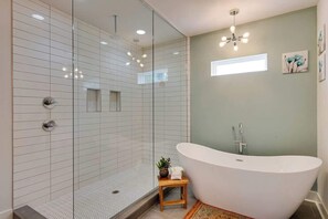 Shower, hair dryer