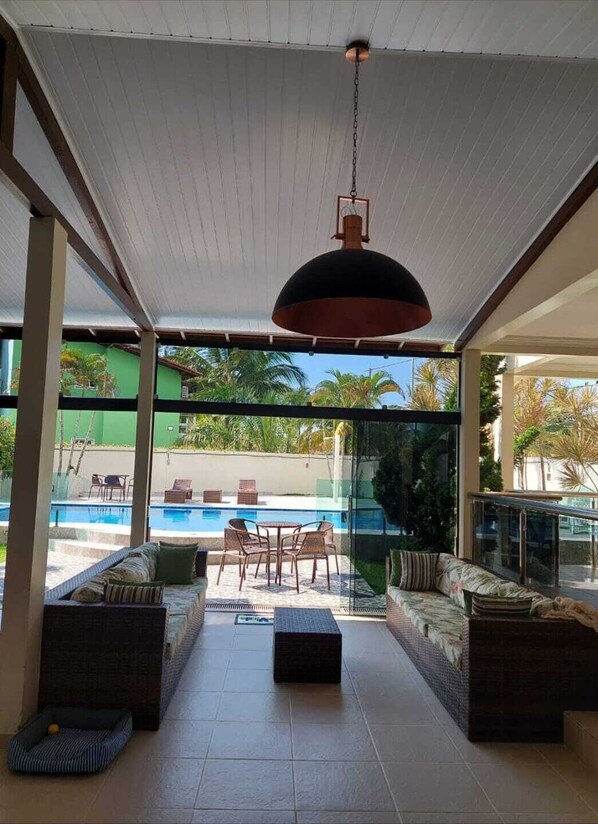 Terrace/patio - 3 bedroom private vacation home in porto seguro (Porto Seguro)