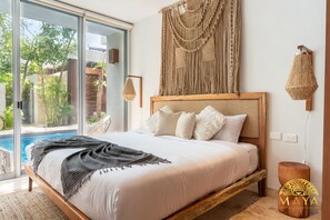 2 bedrooms, blackout curtains, free WiFi, bed sheets - NHOA 107A Lux 2BR Condo Pool access in Aldea Zama (Tulum)