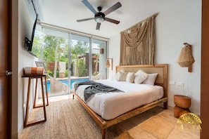 2 bedrooms, blackout curtains, free WiFi, bed sheets - NHOA 107A Lux 2BR Condo Pool access in Aldea Zama (Tulum)