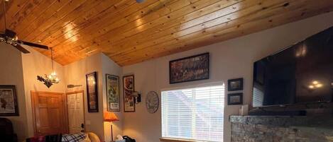 テレビ、暖炉、書斎 / ワークスペース