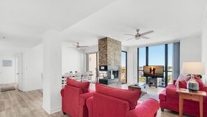 Living area - Enclave 702A | 7th Floor Penthouse • Across from Gated Beach • Pool-View Balcony (Destin)