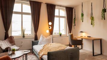 1 Schlafzimmer, BĂŒgeleisen/BĂŒgelbrett, kostenloses WLAN, BettwĂ€sche