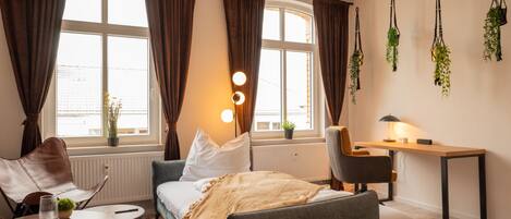 1 Schlafzimmer, Bügeleisen/Bügelbrett, kostenloses WLAN, Bettwäsche