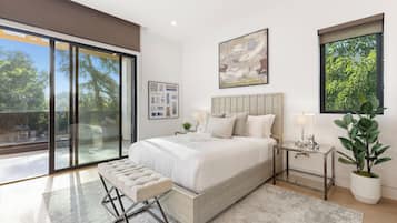 Luxury House, Multiple Beds, Pool Access, Pool View (Melvin Modern) | 6 bedrooms, individually decorated, individually furnished, desk