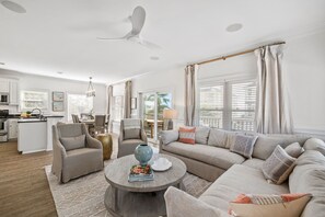 TV - Holday House: 4BR Home on IP- Private Pool, Sleeps 10, Pet Friendly! (Indian Pass)