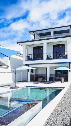 A heated pool