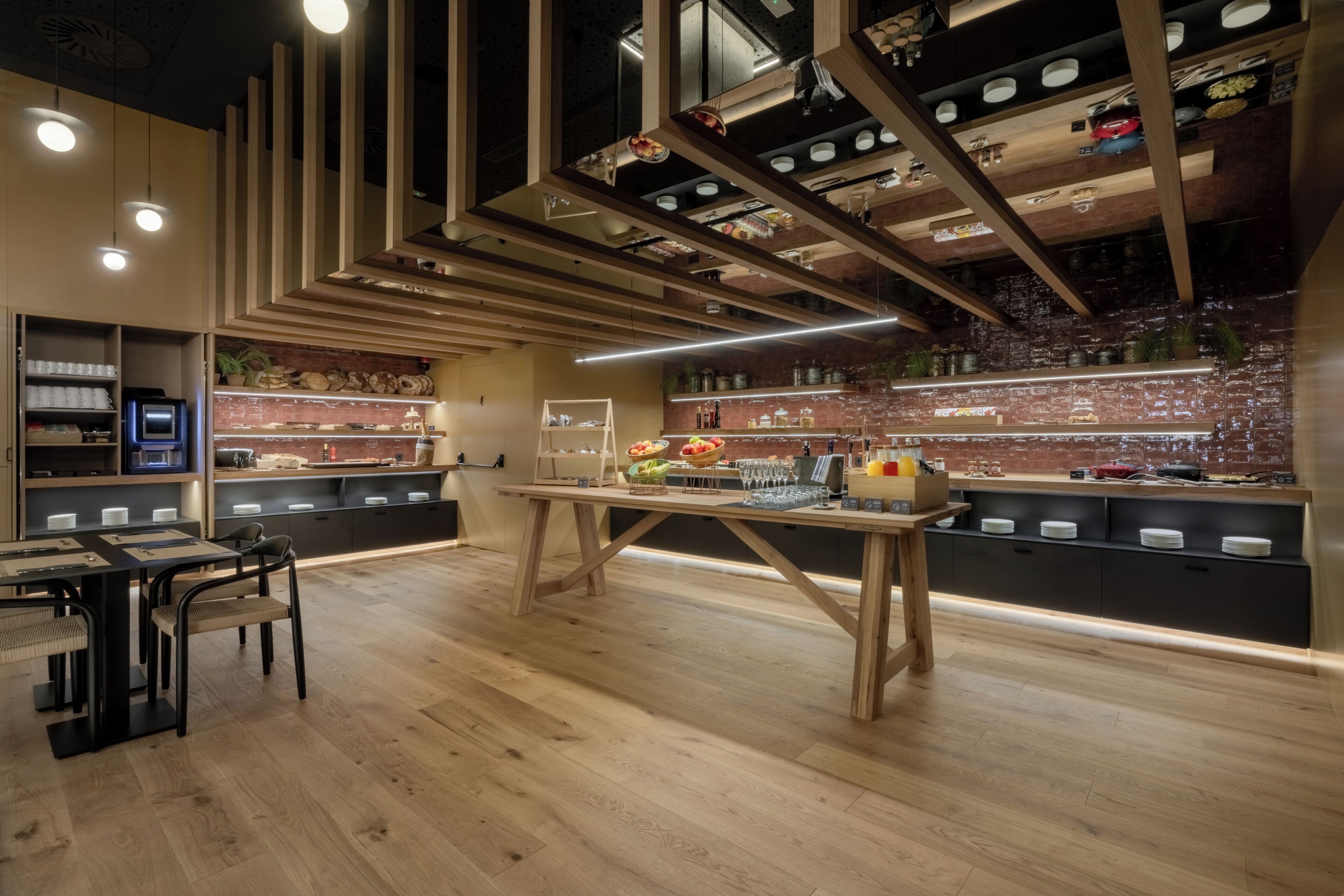 Daily buffet breakfast (EUR 18 per person)