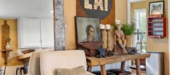 Fun, eclectic Round Top home w/POOL! 5 min to town