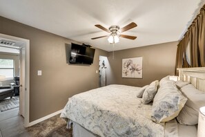 1 chambre, fer et planche à repasser, Wi-Fi, literie fournie