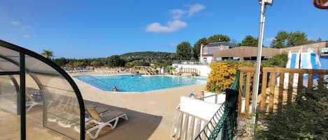Indoor pool, outdoor pool