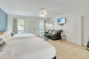 Iron/ironing board, travel cot, free WiFi, bed sheets