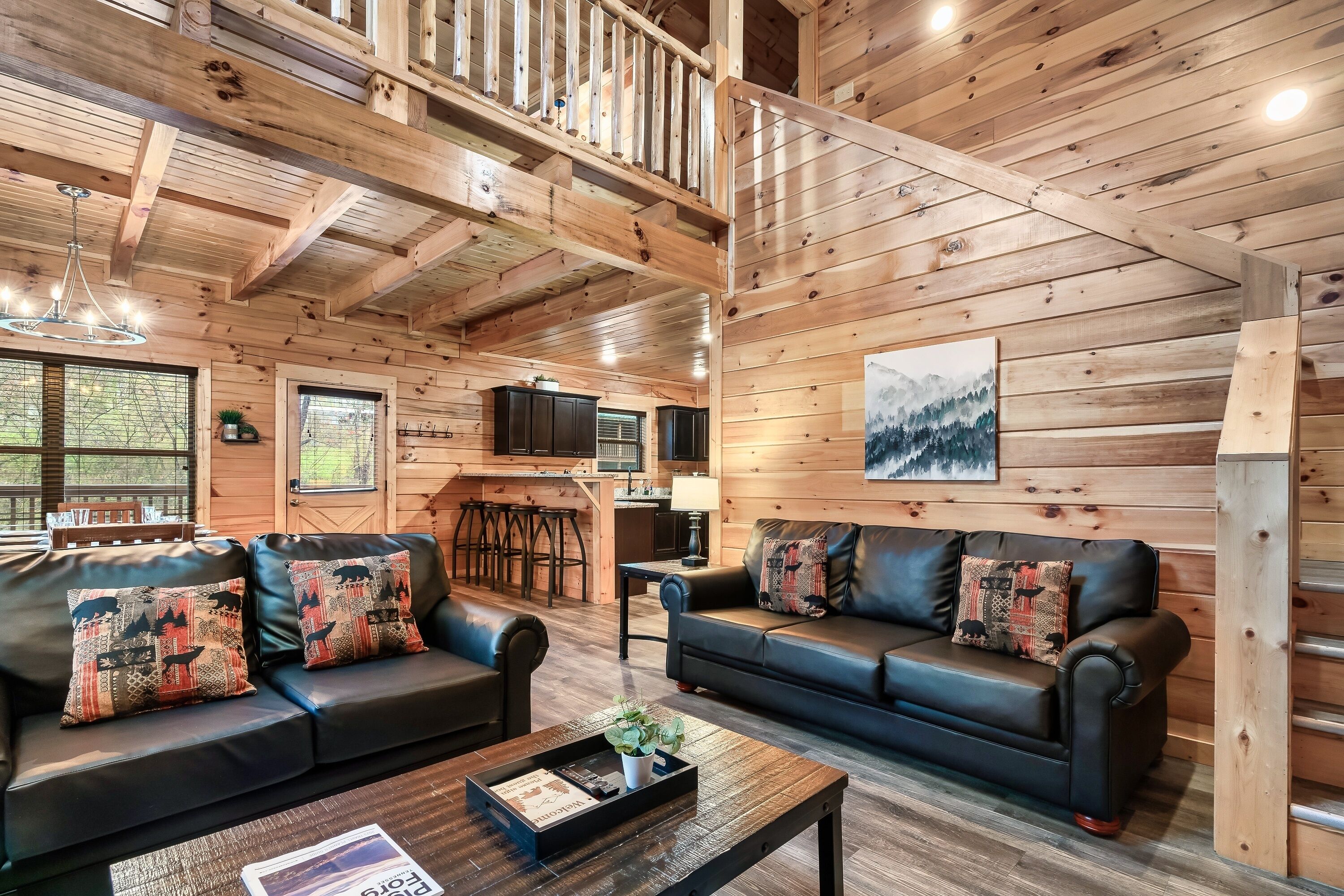 Smart-TV, Kamin, Videospiele, Tischfußball