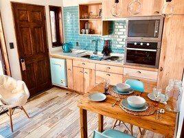 Microwave, stovetop, toaster, rice cooker