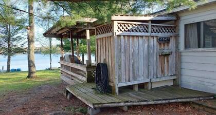 Lake Front cabin on ORV trail head! 5 mins from AuSable River pets welcome!
