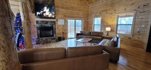 TV connectée, cheminée, jeux vidéo