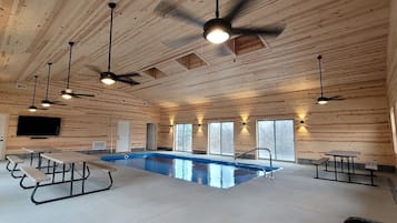 Indoor pool, a heated pool