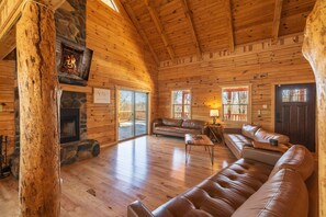 Smart TV, fireplace, video games