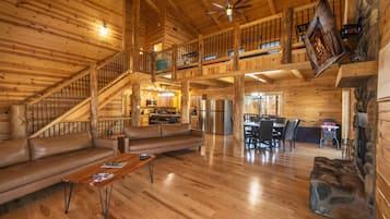 TV connectée, cheminée, jeux vidéo